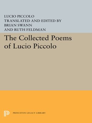 cover image of The Collected Poems of Lucio Piccolo